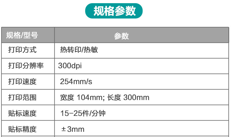 打印贴标机产品详情